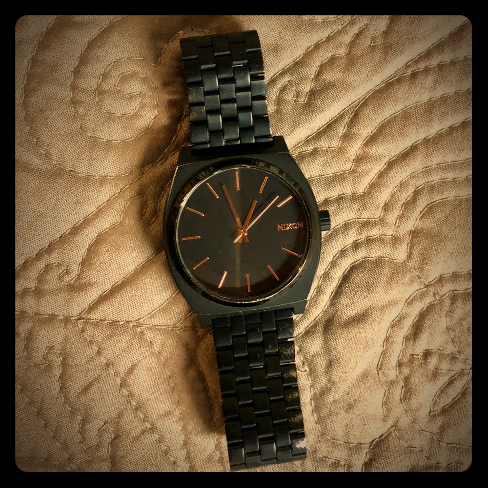 Nixon Rose Gold Watch-Unisex